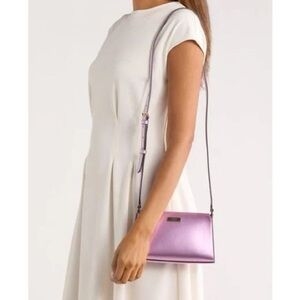 Kate Spade Kenzie mini crossbody bag in the candied flower blue color